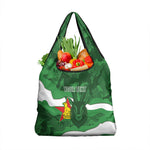 Custom Zimbabwe Rugby 2026 Grocery Bag Go Sables Sporty Grunge Style