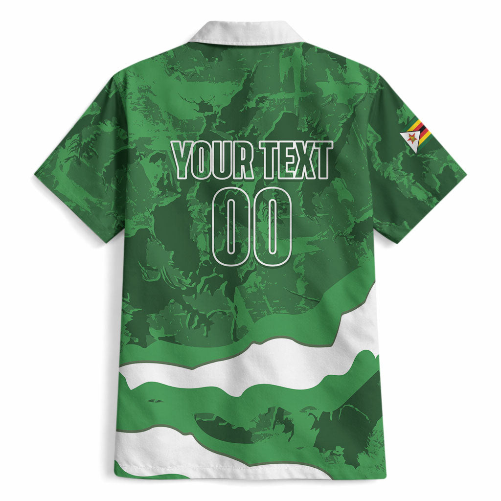 Custom Zimbabwe Rugby 2026 Hawaiian Shirt Go Sables Sporty Grunge Style