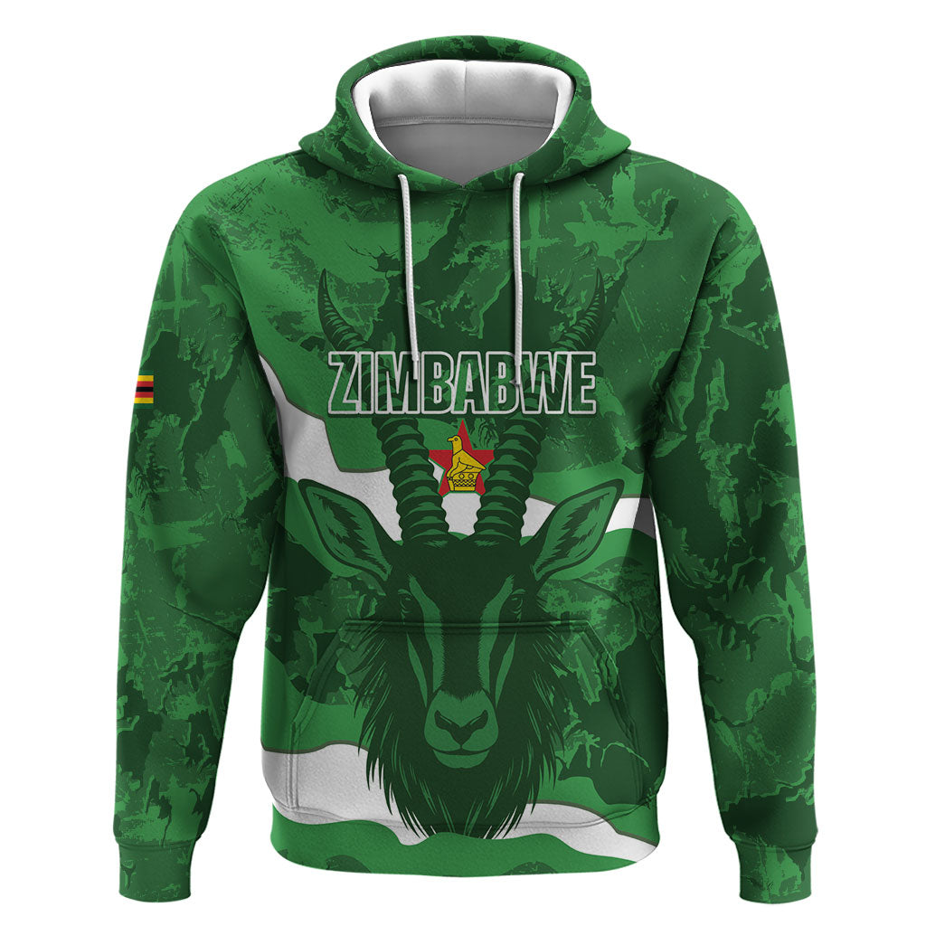 Custom Zimbabwe Rugby 2026 Hoodie Go Sables Sporty Grunge Style