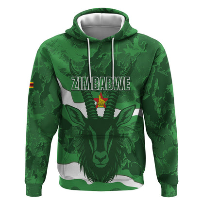 Custom Zimbabwe Rugby 2026 Hoodie Go Sables Sporty Grunge Style