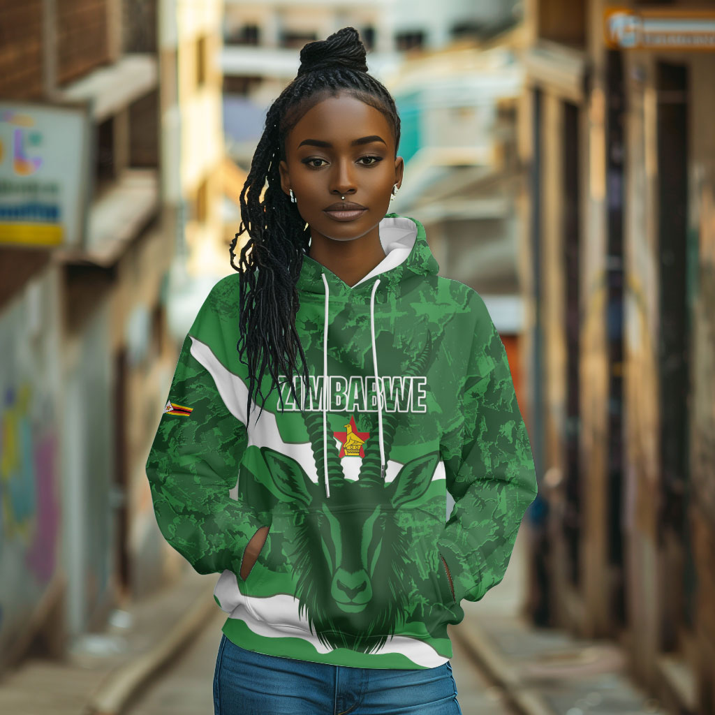 Custom Zimbabwe Rugby 2026 Hoodie Go Sables Sporty Grunge Style