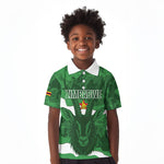 Custom Zimbabwe Rugby 2026 Kid Polo Shirt Go Sables Sporty Grunge Style