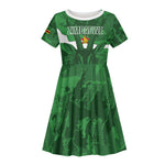 Custom Zimbabwe Rugby 2026 Kid Short Sleeve Dress Go Sables Sporty Grunge Style