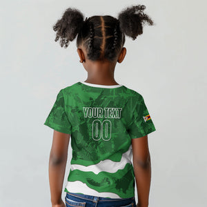Custom Zimbabwe Rugby 2026 Kid T shirt Go Sables Sporty Grunge Style