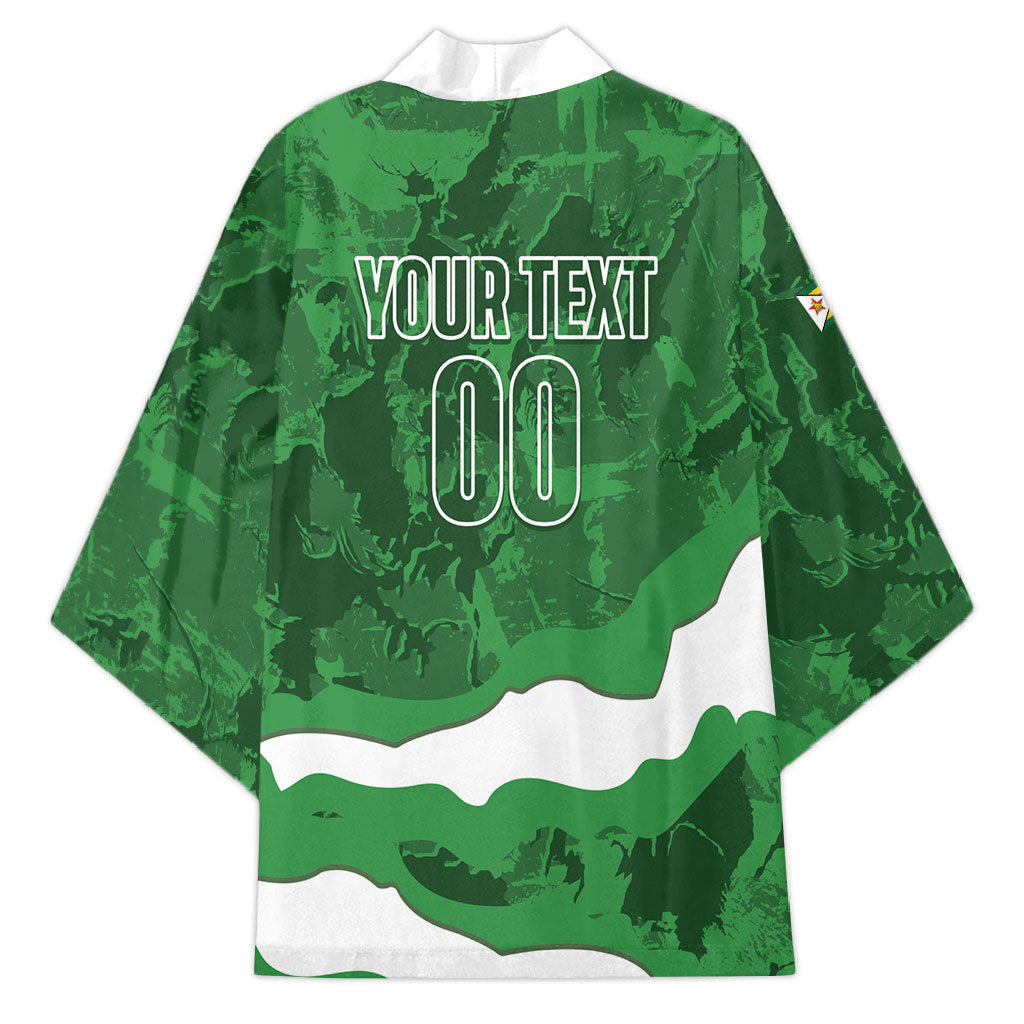 Custom Zimbabwe Rugby 2026 Kimono Go Sables Sporty Grunge Style