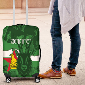 Custom Zimbabwe Rugby 2026 Luggage Cover Go Sables Sporty Grunge Style