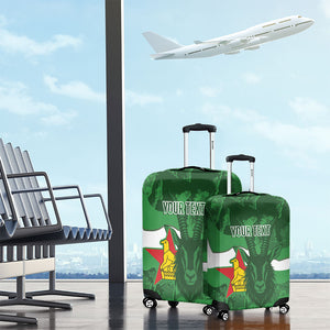 Custom Zimbabwe Rugby 2026 Luggage Cover Go Sables Sporty Grunge Style