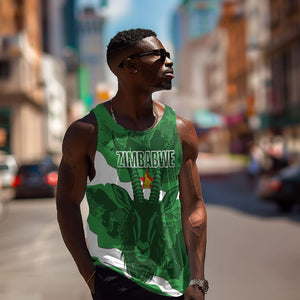 Custom Zimbabwe Rugby 2026 Men Tank Top Go Sables Sporty Grunge Style
