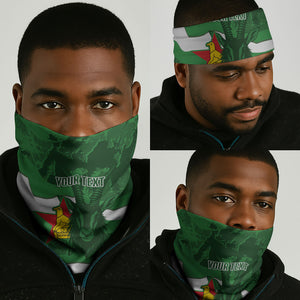 Custom Zimbabwe Rugby 2026 Neck Gaiter Go Sables Sporty Grunge Style