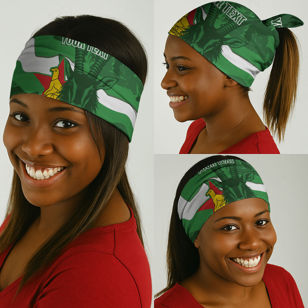 Custom Zimbabwe Rugby 2026 Neck Gaiter Go Sables Sporty Grunge Style