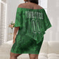 Custom Zimbabwe Rugby 2026 Off Shoulder Short Dress Go Sables Sporty Grunge Style