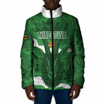 Custom Zimbabwe Rugby 2026 Padded Jacket Go Sables Sporty Grunge Style