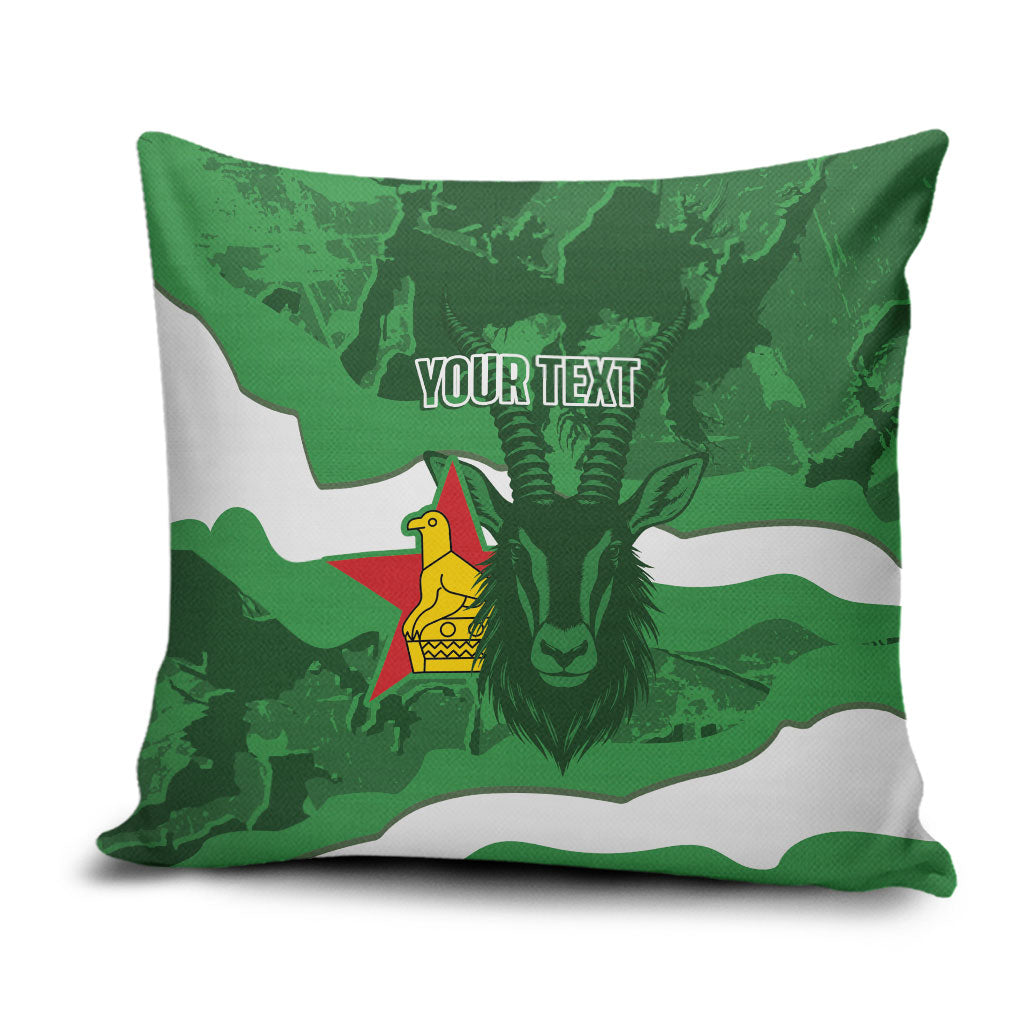 Custom Zimbabwe Rugby 2026 Pillow Cover Go Sables Sporty Grunge Style