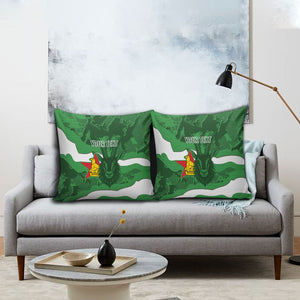 Custom Zimbabwe Rugby 2026 Pillow Cover Go Sables Sporty Grunge Style