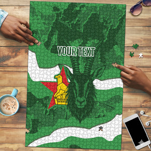Custom Zimbabwe Rugby 2026 Puzzle Go Sables Sporty Grunge Style