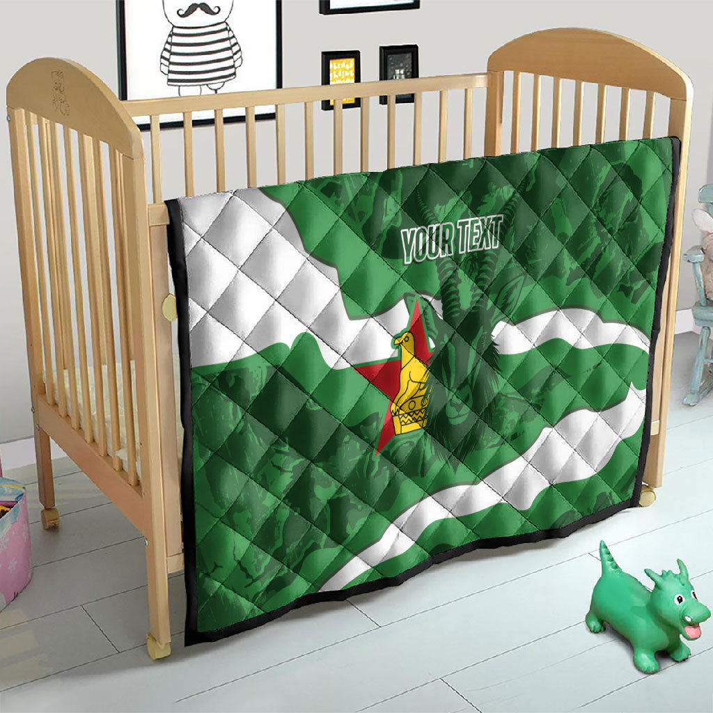 Custom Zimbabwe Rugby 2026 Quilt Go Sables Sporty Grunge Style