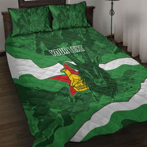 Custom Zimbabwe Rugby 2026 Quilt Bed Set Go Sables Sporty Grunge Style