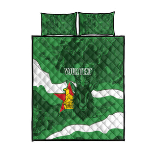 Custom Zimbabwe Rugby 2026 Quilt Bed Set Go Sables Sporty Grunge Style