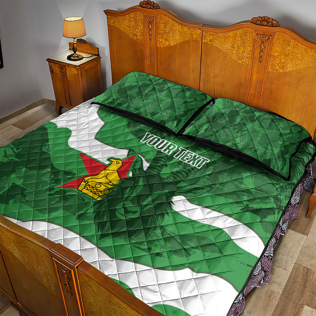 Custom Zimbabwe Rugby 2026 Quilt Bed Set Go Sables Sporty Grunge Style