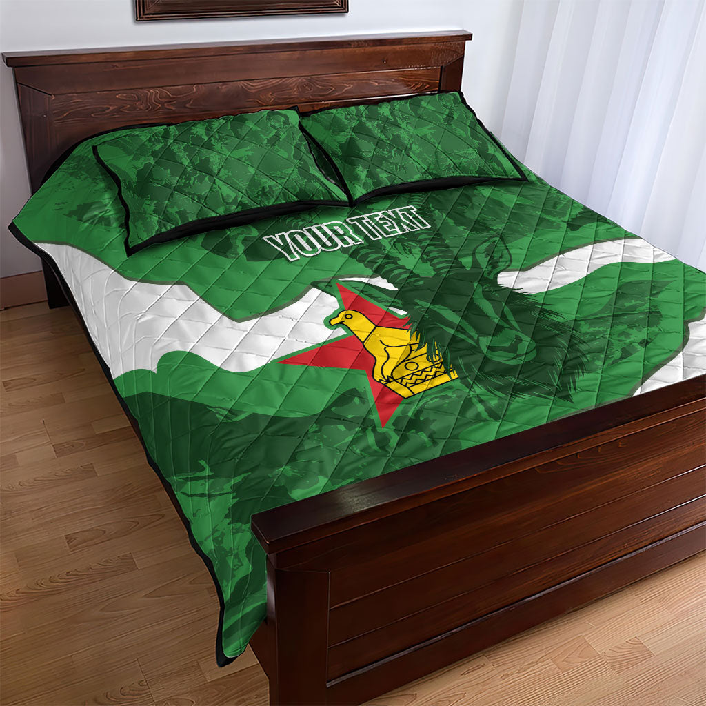 Custom Zimbabwe Rugby 2026 Quilt Bed Set Go Sables Sporty Grunge Style