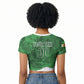 Custom Zimbabwe Rugby 2026 Raglan Cropped T shirt Go Sables Sporty Grunge Style