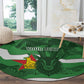 Custom Zimbabwe Rugby 2026 Round Carpet Go Sables Sporty Grunge Style