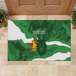 Custom Zimbabwe Rugby 2026 Rubber Doormat Go Sables Sporty Grunge Style