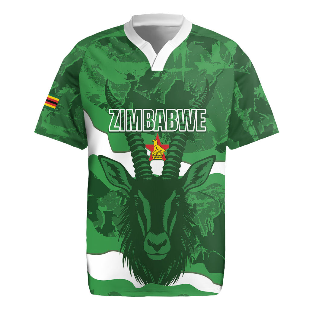 Custom Zimbabwe Rugby 2026 Rugby Jersey Go Sables Sporty Grunge Style