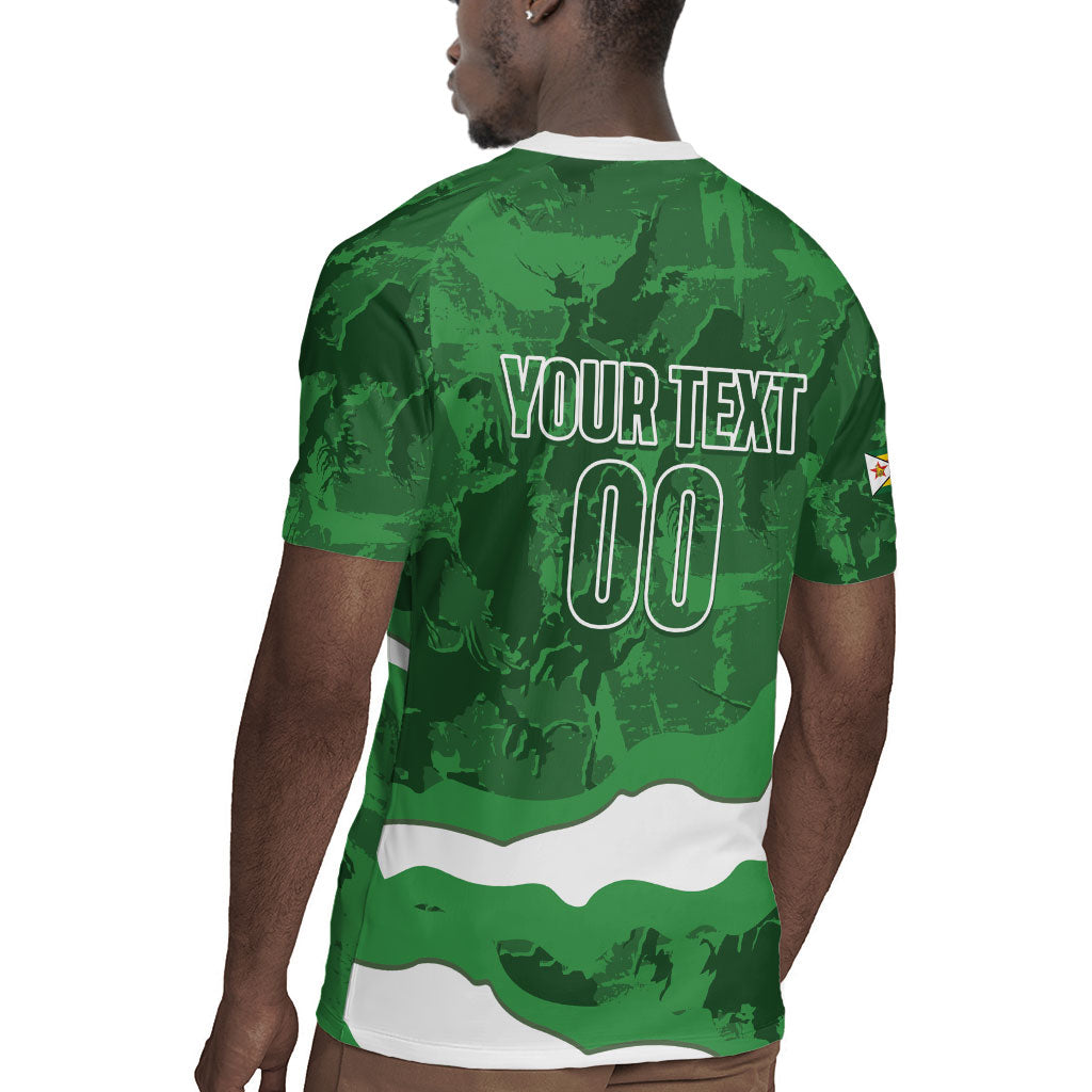 Custom Zimbabwe Rugby 2026 Rugby Jersey Go Sables Sporty Grunge Style