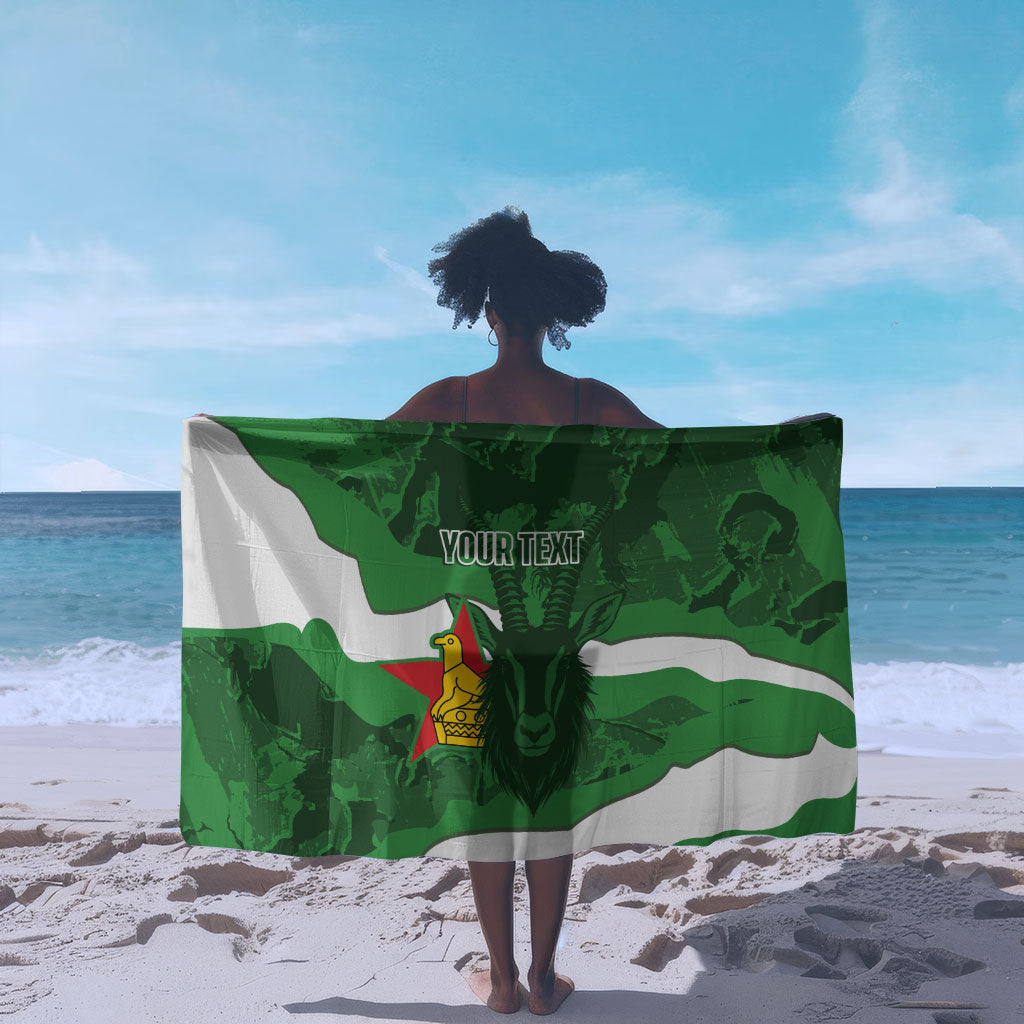 Custom Zimbabwe Rugby 2026 Sarong Go Sables Sporty Grunge Style