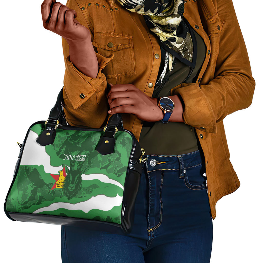 Custom Zimbabwe Rugby 2026 Shoulder Handbag Go Sables Sporty Grunge Style
