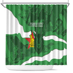 Custom Zimbabwe Rugby 2026 Shower Curtain Go Sables Sporty Grunge Style