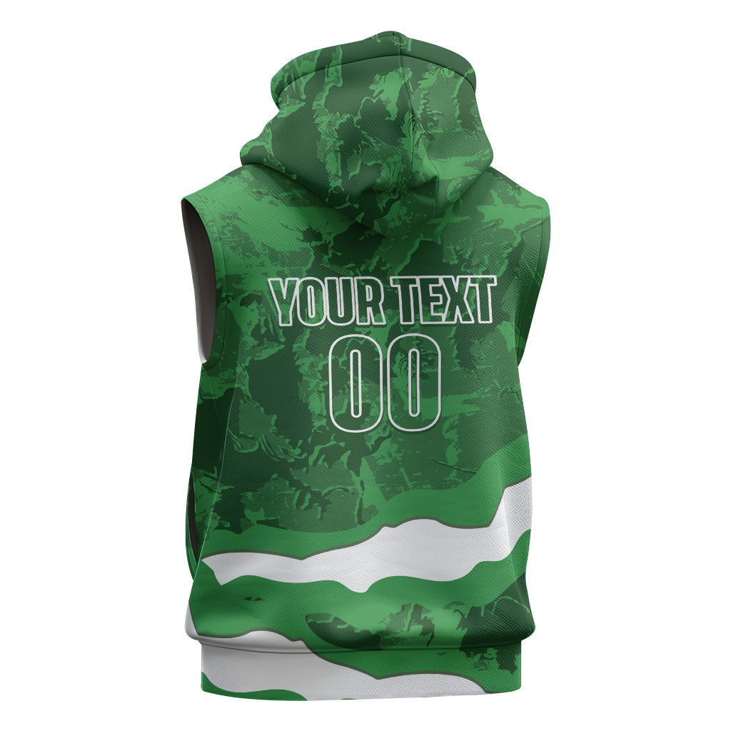 Custom Zimbabwe Rugby 2026 Sleeveless Hoodie Go Sables Sporty Grunge Style