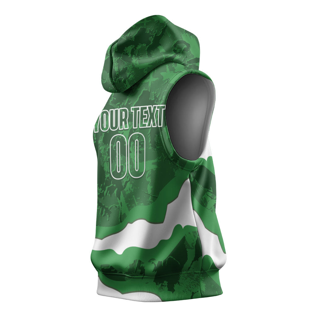 Custom Zimbabwe Rugby 2026 Sleeveless Hoodie Go Sables Sporty Grunge Style