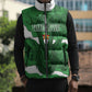 Custom Zimbabwe Rugby 2026 Sleeveless Puffer Jacket Go Sables Sporty Grunge Style