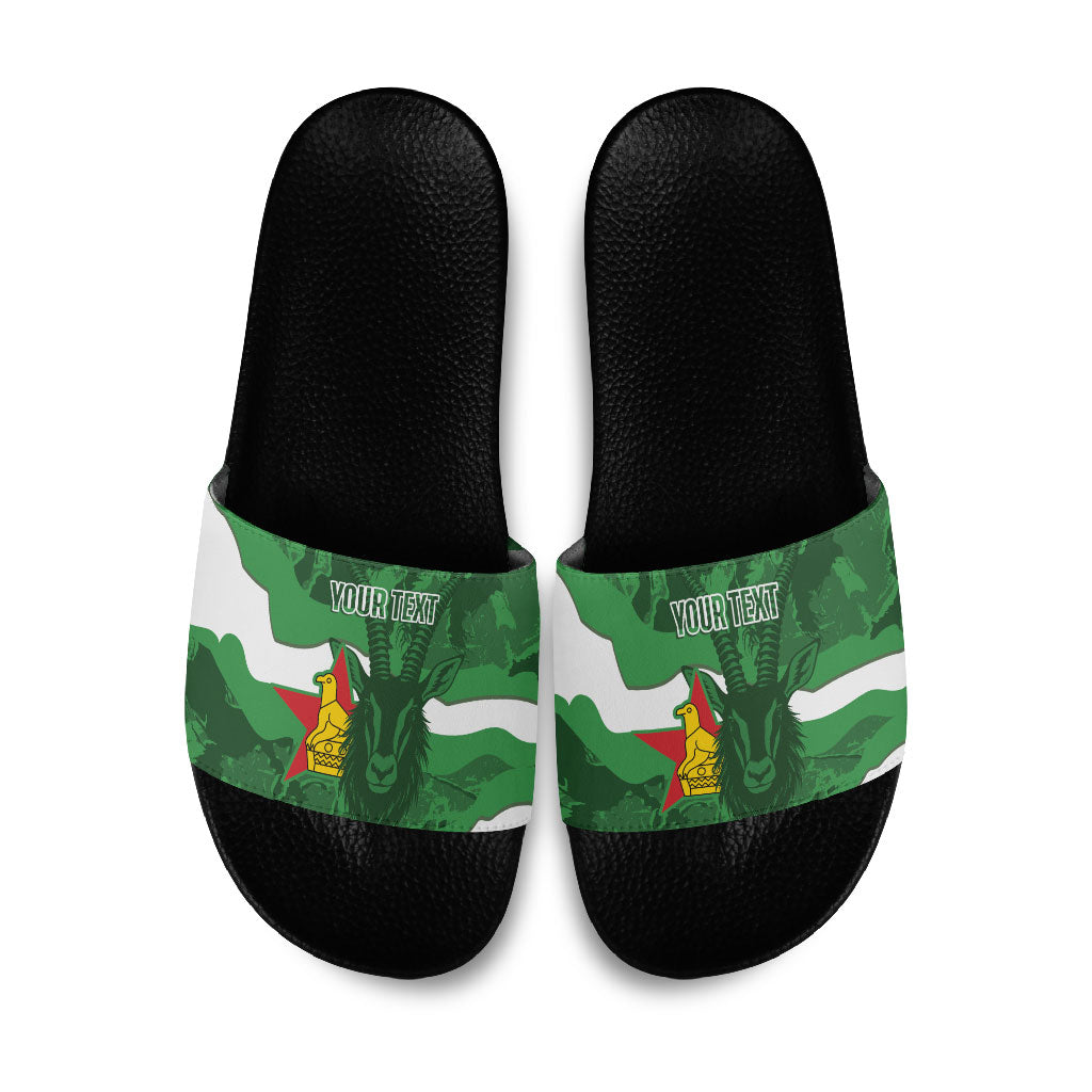 Custom Zimbabwe Rugby 2026 Slide Sandals Go Sables Sporty Grunge Style
