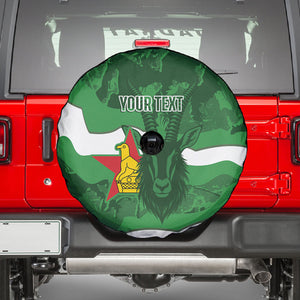 Custom Zimbabwe Rugby 2026 Spare Tire Cover Go Sables Sporty Grunge Style