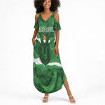Custom Zimbabwe Rugby 2026 Summer Maxi Dress Go Sables Sporty Grunge Style