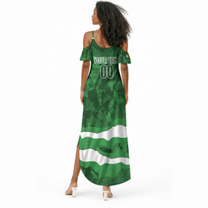 Custom Zimbabwe Rugby 2026 Summer Maxi Dress Go Sables Sporty Grunge Style