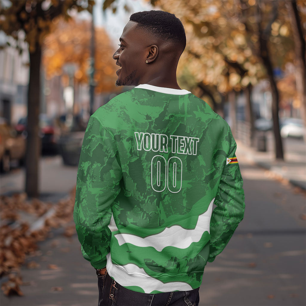 Custom Zimbabwe Rugby 2026 Sweatshirt Go Sables Sporty Grunge Style