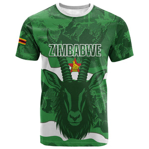 Custom Zimbabwe Rugby 2026 T shirt Go Sables Sporty Grunge Style