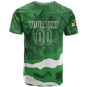Custom Zimbabwe Rugby 2026 T shirt Go Sables Sporty Grunge Style
