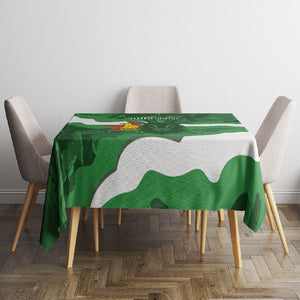 Custom Zimbabwe Rugby 2026 Tablecloth Go Sables Sporty Grunge Style