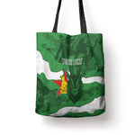 Custom Zimbabwe Rugby 2026 Tote Bag Go Sables Sporty Grunge Style