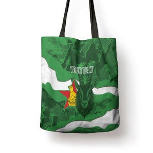 Custom Zimbabwe Rugby 2026 Tote Bag Go Sables Sporty Grunge Style