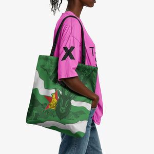 Custom Zimbabwe Rugby 2026 Tote Bag Go Sables Sporty Grunge Style