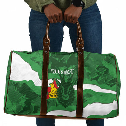 Custom Zimbabwe Rugby 2026 Travel Bag Go Sables Sporty Grunge Style