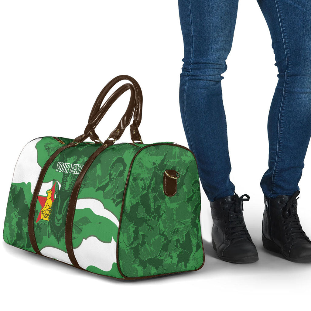 Custom Zimbabwe Rugby 2026 Travel Bag Go Sables Sporty Grunge Style