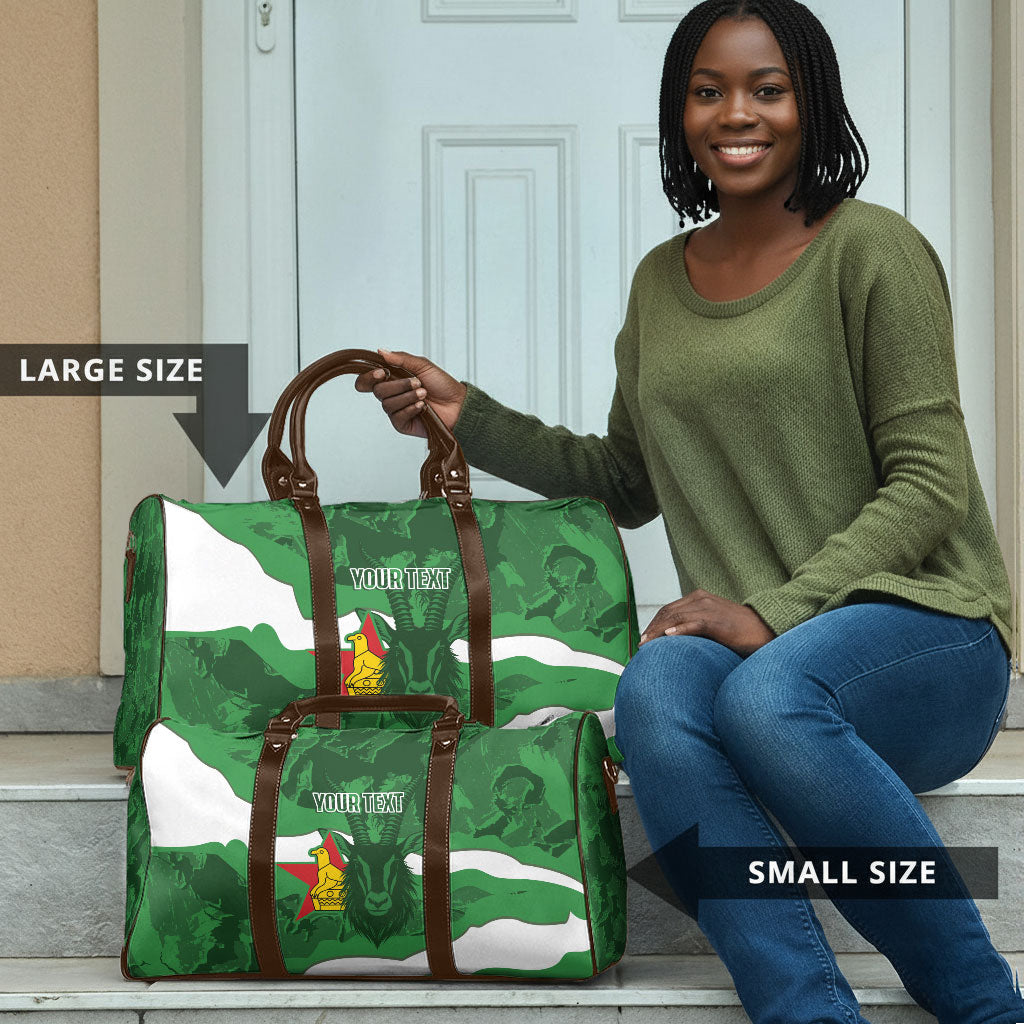 Custom Zimbabwe Rugby 2026 Travel Bag Go Sables Sporty Grunge Style