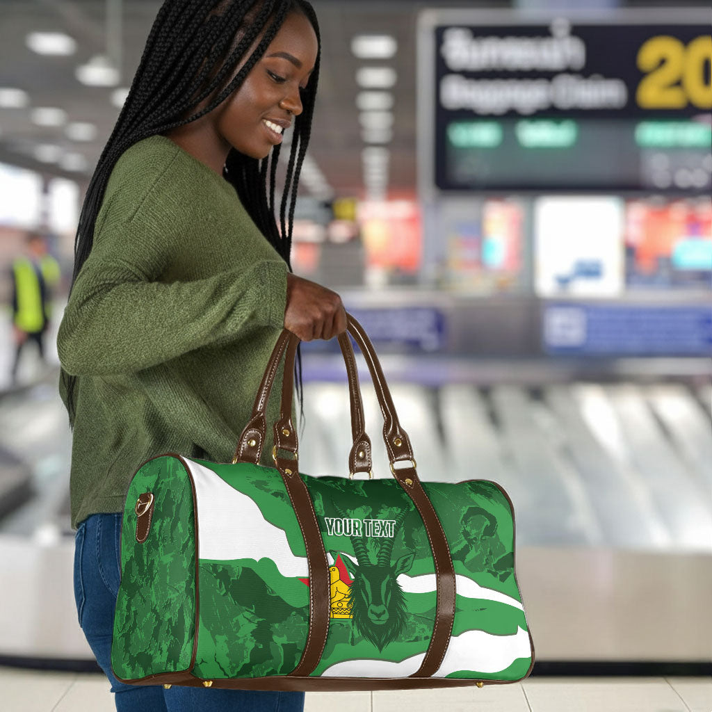 Custom Zimbabwe Rugby 2026 Travel Bag Go Sables Sporty Grunge Style